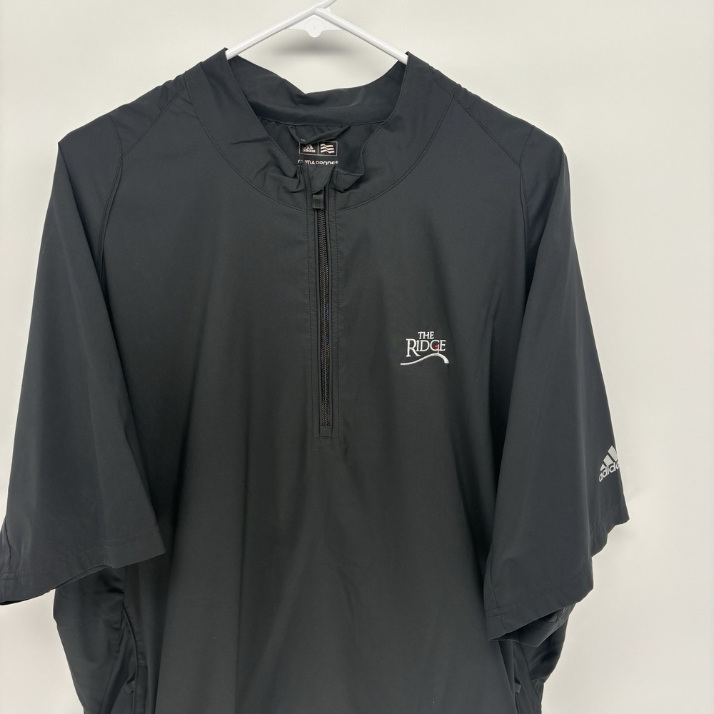 Adidas‎ Climaproof Golf Half Zip Short Sleeve Windbreaker The Ridge XXL